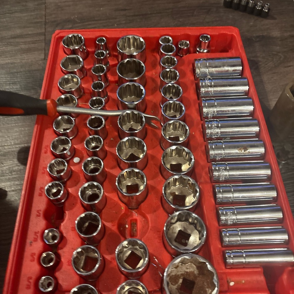 Craftsman Socket Set with Red Tray